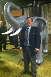 Covering Rick Perry in New York (Photo by Andrea Vasquez)