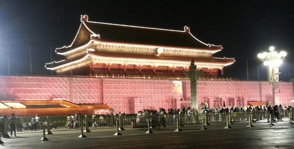 Everything at Tiananmen seems to be undergoing restoration -- except for Chairman Mao
