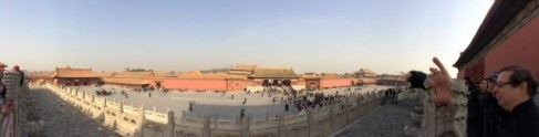 A panoramic view of the Forbidden City.