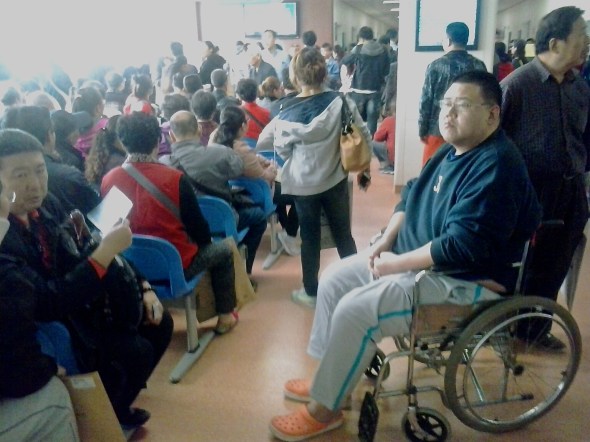 Chinese hospitals underscore the "waiting" in "waiting room."