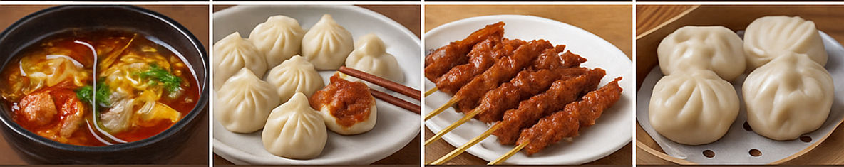Hot Pot, Jiaozi, Chuan'r and Dim Sum (Images by ChatGPT)